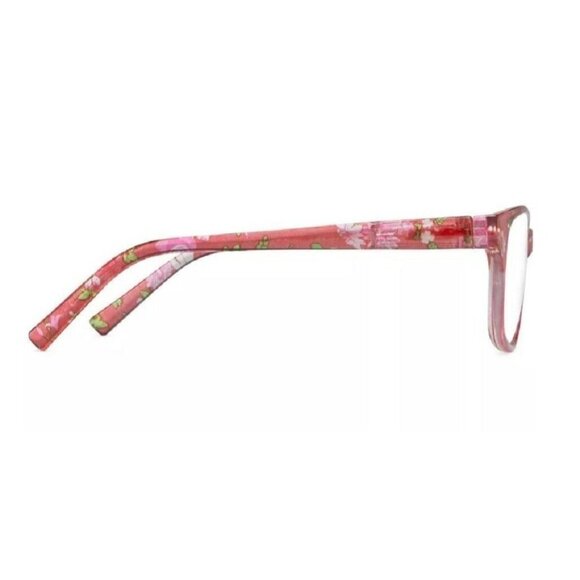Pink Floral Kid's Screen Vision Blue Light Filtering Glasses to Reduce Glare - Picture 4 of 4